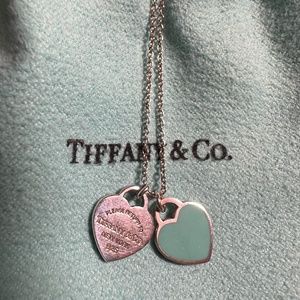 Tiffany & Co. Mini Double Heart Necklace 16"